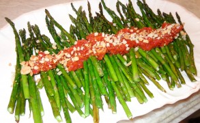 Roasted Asparagus with Tomato Confit
